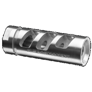 Rise Armament RA701308SLVR Silver Stainless 7.62x51 AR Compensator 5/8-24