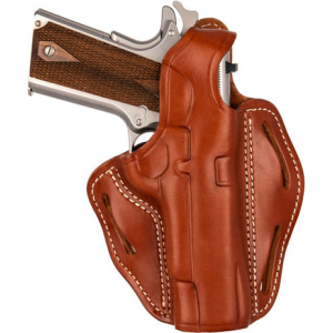 1791 Gunleather BHX1CLCBRR BHX OWB 01 Classic Brown Leather Belt Slide Fits 4-5" 1911