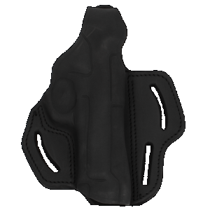 1791 Gunleather BHX4SBLR BHX OWB 04 Stealth Black Leather Belt Slide Fits Beretta 92/CZ 75/P-10