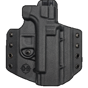 C&G Holsters 0006100 Covert OWB Black Kydex Belt Loop Fits Glock 19 Fits Glock 23 Fits Glock 45