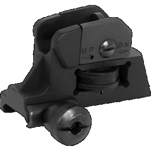 Ncstar Mardrs AR15 Rear A2 Backup Iron Sight Dual Aperture for AR-15