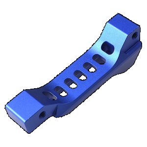 Strike Industries BTGFANGBLU Fang Billet Aluminum Blue Aluminum For AR-Platform