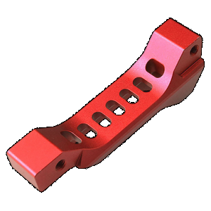 Strike Industries BTGFANGRED Fang Billet Aluminum Red Aluminum For AR-Platform