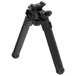 Magpul MAG933-BLK Bipod made of Aluminum with Black Finish, M-LOK Attachment, Rubber Feet, 6.30-10.30" Vertical Adjustment for AR-Platform