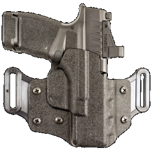 DeSantis Gunhide 195KA8WZ0 Veiled Partner OWB Black Kydex Belt Slide Fits Springfield Prodigy w/wo Red Dot Fits 4.25-5" Barrel Right Hand