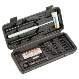 Wheeler 952636 AR15 Hammer & Roll Pin Punch Set Black Steel AR Platform Firearm