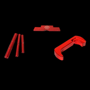 Cross Armory Extended 3 Piece Kit for Glock Gen5 17 19 26 34 Red Aluminum Steel
