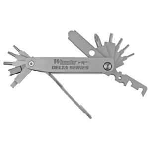 Wheeler 1078948 Delta Series Compact Multi-Tool Silver Folding Stainless Steel AR Platform
