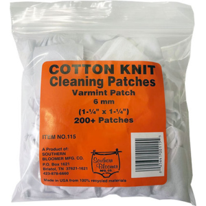 Southern Bloomer 115 Cleaning Patches 6mm Cotton 200 Per Pack