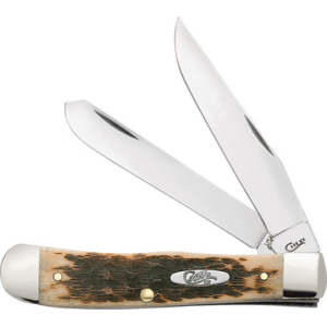 CASE TRAP 2BL 41/8" AMBER BONE SS
