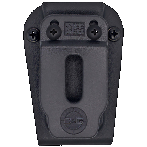 C&G Holsters Universal Single Stack Black Kydex Belt Clip Compatible w/ Single Stack/Sig P365/Glock 43X/Springfield Hellcat