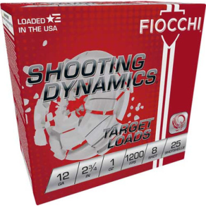 FIOCCHI 12GA 2.75" 1OZ #8 - 12SD1H8