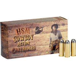 HSM, Cowboy Action, 44-40 Winchester, Round Nose Flat Point, 200 Grain, 50 Rounds