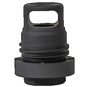Yankee Hill 3102-1MB-24A Mini Phantom Q.D. Muzzle Brake Black Melonite Steel with 5/8"-24 tpi Threads & 1.60" OAL for 30 Cal AR-Platform