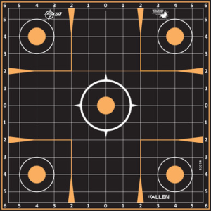 EzAim Splash Sight-In Grid Adhesive Targets 12x12 5 pk.