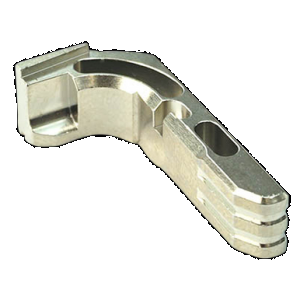 Cross Armory Extended Mag Catch for Glock Gen1-3 P80 Silver Anodized Aluminum