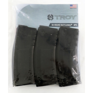 Troy Battlemag AR-15 Magazines 30rd .223 Rem 5.56mm Polymer 3 Pack