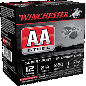 Winchester AA Steel Target Sporting Clays Load 12 ga. 2.75 in. 1 oz. 7.5 Shot 25 rd.
