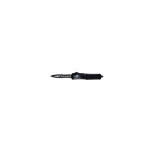 Templar Knife Large Come And Take It AR OTF Knife 3-1/2" Serrated Dagger Black