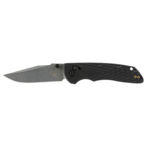 Hogue Deka Manual Folder Knife 3 1/4" Clip Point Blade Black With Thumb Studs