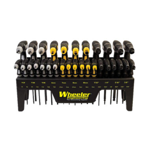 Wheeler 1081957 SAE/Metric Hex & Torx P-Handle Set Black Rubber Handle 30 Pieces