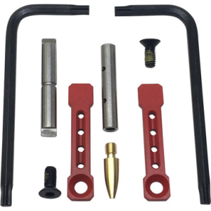 KNS Precision Non-Rotating AR-15 Trigger Hammer Pin Kit Stainless Steel .154 Red