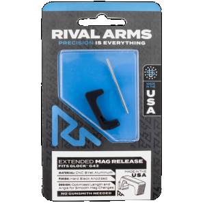 Rival Arms Extended Magazine Release for Glock 43 Aluminum Cnc Machined