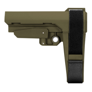 SB Tactical SBA3X04SB SBA3 X Synthetic OD Green 5-Position Adjustable for AR-Platform (Tube Not Included)