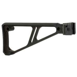 Midwest Industries MISTAPSFFES Side Folding Fixed Extruded Stock Black Anodized Aluminum for Picatinny Rail