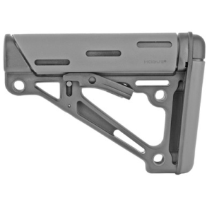 Hogue OverMolded Collapsible Buttstock Grey for Mil-Spec Buffer Tubes