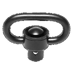 Troy Ind SMOUSSQ00BT00 SSQD Swivel 1" Push Button Black Stainless Steel