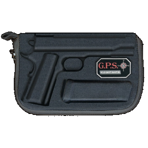 GPS Bags 907PC Custom Molded w/ Lockable Zippers Internal Mag Holder & Black Finish for Glock 17/19/22/23/26/27