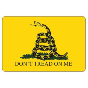 TekMat TEKR17GADSDEN Gadsden Flag Cleaning Mat "Don't Tread On Me" 11" x 17"