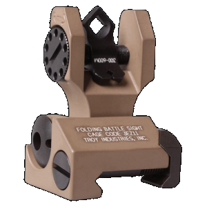 Troy Rear Folding BattleSight Dioptic Ar-15 Picatinny Rail 0.68 MOA FDE