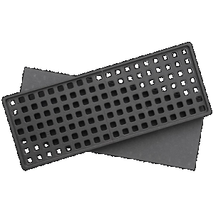 Magpul MAG1460BLK DAKA Grid Organizer Black Polypropylene