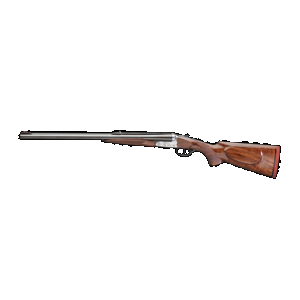 Rizzini USA 7001416 Rhino Express Full Size 416 Rigby 2rd 23" Gloss Blued Steel Barrel, Coin Anodized Silver Engraved Steel Receiver, Oiled Turkish Walnut Fixed w/Pistol Grip Wood Stock, Ambidextrous