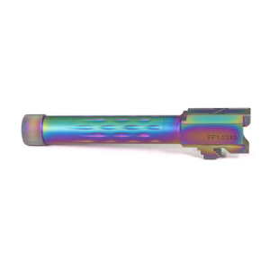 Faxon Firearms Glock 19 416R Flame Fluted Threaded Barrel Chameleon PVD 9mm