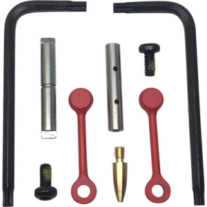 Kns Precision Kns Pin Kit Non-Rotating AR-15 Trigger Pins Stainless Red