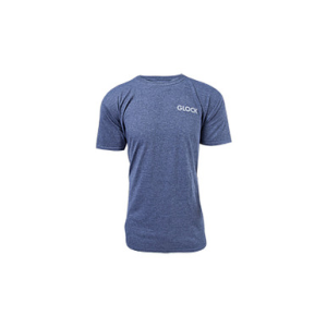 Glock AA75158 Pistol Flag Heather Navy Cotton/Polyester Short Sleeve XL Semi-Fitted