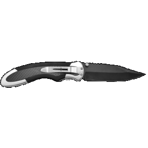 Camillus 19079 Chameleon 3.50" Folding Drop Point Plain Black Carbonitride Titanium AUS-8A SS Blade, Carbon Fiber/Aluminum Handle