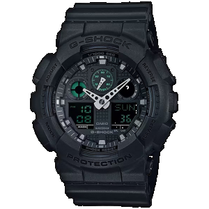 G-shock/vlc Distribution GA100MB1ACR G-Shock Tactical Black Stainless Steel Bezel 145-215mm