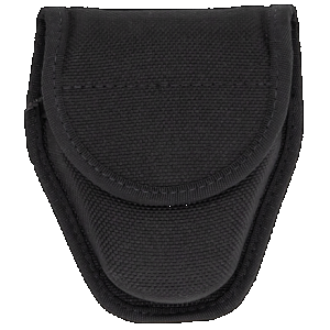 Bianchi 18772 7317 Double Handcuff Case Accumold Black Textured 2-2.25" Hook & Loop