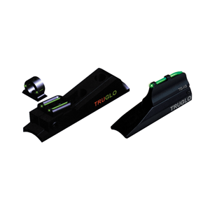 Truglo Muzzle Brite Sight Set In-Line Muzzleloaders Red Green Front Rear Fiber Optic Adjustable