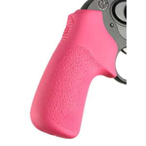 Hogue Grips Tamer Ruger LCR Pink Rubber No Grooves Cushion