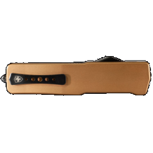 Templar Knife LAAB121 Premium Lightweight Large 3.50" OTF Dagger Plain Black Oxide Stonewashed Powdered D2 Steel Blade/5.25" Bronze Anodized Aluminum Handle