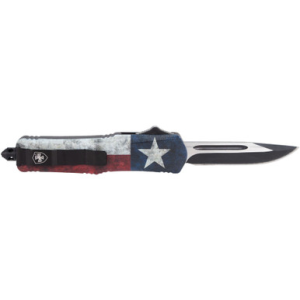 Templar Knife SCAP331 Gen II Captain 2.69" OTF Drop Point Plain 440C SS Blade Red/White/Blue Handle