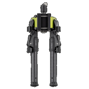 Mdt Sporting Goods Inc 105561GRN GRND-POD Green/Black 4.50"-9" Carbon Fiber/Aluminum, Adj. Throw Lever, 4 Leg Postitions, Fits ARCA Rail & RRS Dovetail
