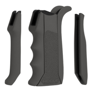 Hogue AR 15 M16 Modular Grip Gray Rubber Finger Groove Fits AR 15 M16