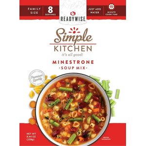 ReadyWise RWSK05065 Simple Kitchen Minestrone Soup 8 Servings Per Pouch, 6 Per Case