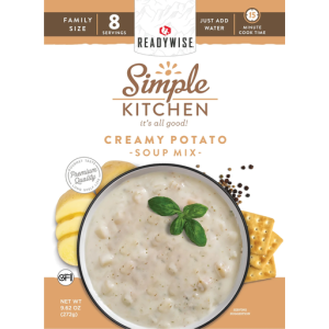 ReadyWise RWSK05066 Simple Kitchen Creamy Potato Soup 8 Servings Per Pouch, 6 Per Case